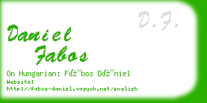 daniel fabos business card